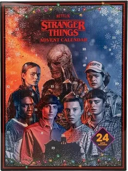 Vánoční dekorace Cinereplicas Stranger Things adventní kalendář 2024 33 x 24,5 x 5 cm