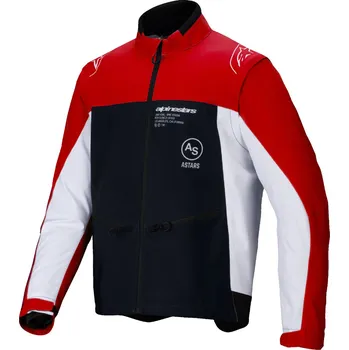 Moto bunda Bunda LITE-DURA SOFTSHELL, ALPINESTARS (černá/červená/bílá) 2026 (Velikost: L)