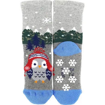 Ponožky Huhík ABS modré, Sovičky (Ponožky se Sovou, Dárky Sova)