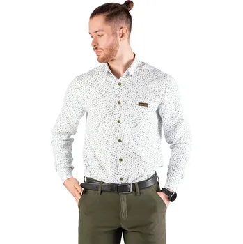 Pánská košile TAGART Pánská lovecká košile Tagart ZEN regular rychleschnoucí S BÍLÁ