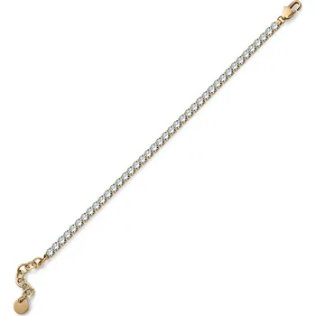 Náramek Oliver Weber Třpytivý pozlacený náramek s čirými krystaly Déjà Vu 32325G + 2 měsíce na vrácení zboží