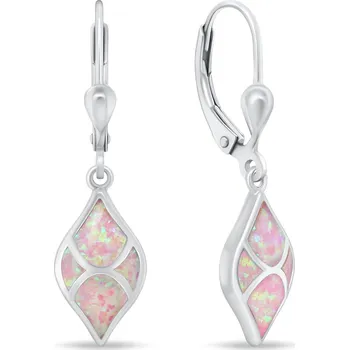 Náušnice Brilio Silver Půvabné stříbrné náušnice s růžovými opály EA1129WP + 2 měsíce na vrácení zboží