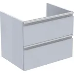 Ideal Standard Tesi Skříňka pod umyvadlo 60 cm, 2 zásuvky, lesklá světle šedá T0050PH