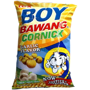 Chips BOY BAWANG Kukuričné chipsy s příchutí česneku 90g