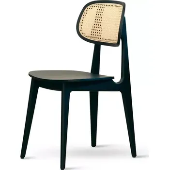 Bunny jídelní židle buk černá proplétaná