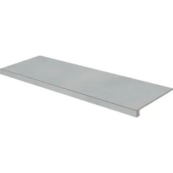 Dlažba RAKO Extra DCFVF723, schodovka, světle šedá, matná, reliéfní, 30 x 120 x 1 cm