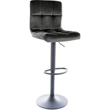 Barová židle Barová židle Amo Velvet, černá