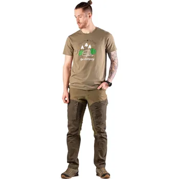 Pánské kalhoty TAGART Pánské lovecké kalhoty Tagart 4Track Brown z odolného materiálu L KAŠTANOVÁ