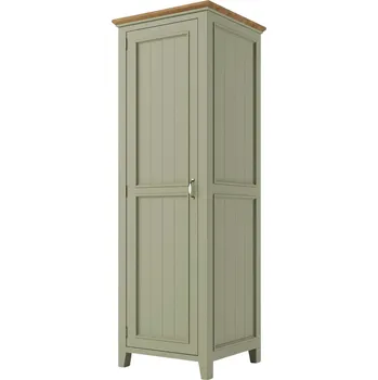 Šatní skříň Skříň PROVENCE W1P z masivu se šatní tyčí olivová Barevné provedení: SLIM - olivová