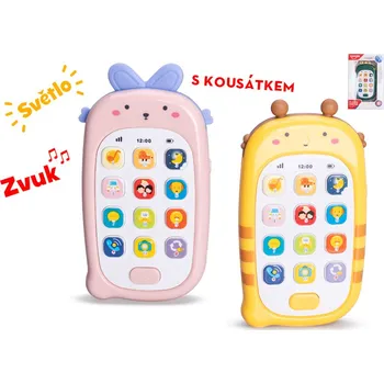 plyšák Telefon 14cm na baterie se světlem a zvukem