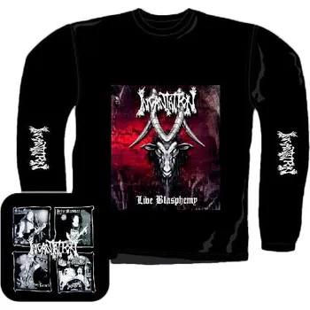 Pánské tričko triko s dlouhým rukávem Incantation - Live Blashpemy