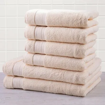 Ručník Sada froté ručníků a osušek MEXICO smetanová 6 ks