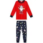 CHLAPECKÉ VÁNOČNÍ PYŽAMO SE SVÍTÍCÍMY PRVKY ZIMA26 Barva: Červená, Velikost: 128