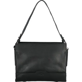 Kabelka Módní dámská kožená kabelka na rameno Katana Rozína, černá