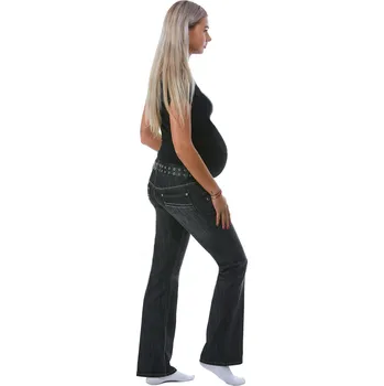 Těhotenské rifle 1S0127 šedá l