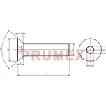 Šroub zápustný inbus DIN 7991 M8x50 nerez A4