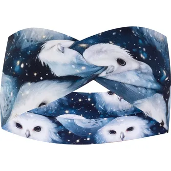 Čelenka Ebbie Bavlněná čelenka - BÍLÁ SOVA Velikost: M