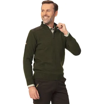 Pánský svetr TAGART Pánský lovecký svetr Tagart Thorn 2 se stojáčkem, z teplé vlny M ZELENÁ