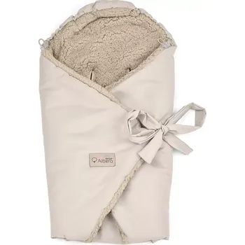 Zimní zavinovací deka/ zavinovačka Albero s beránkem do autosedačky béžová (OTULFOTT2_100X100)