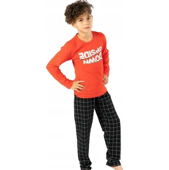 Chlapecké pyžamo Pyžamo pro kluky 1F0734 červená 134-140-9-10-let