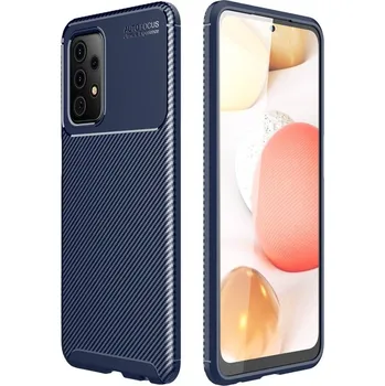 Nexeri Kryt Samsung Galaxy A72 4G/5G Armored Carbon Fiber modrý
