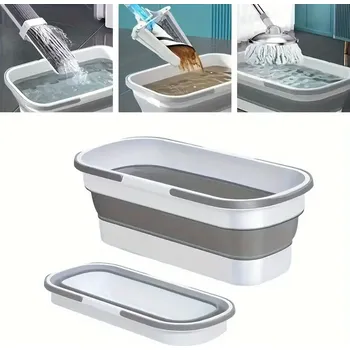 kbelík Skládací kbelík na mop s pojízdnými kolečky, 21919