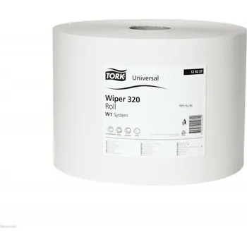 Utěrka 129237 Tork Basic utěrka - velká role, 2 vrstvy, bílá (A TORK BASIC), W1, 2x510m