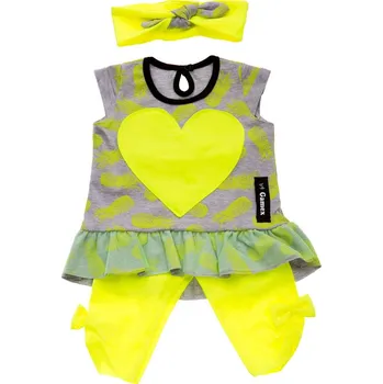 Kojenecká souprava Dívčí souprava 1M2243 šedá 104