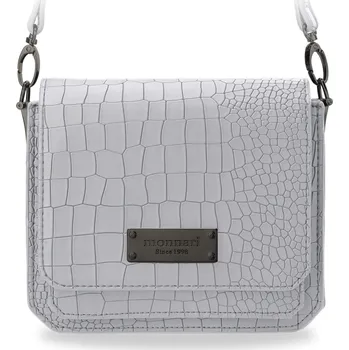 Kabelka Stylová dámská kabelka monnari matná eko kůže krokodýlí vzor šedý MONNARI 5902734908261