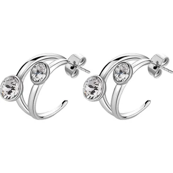 Šperk Brosway Nádherné kruhové náušnice s krystaly Affinity BFF170 + 2 měsíce na vrácení zboží