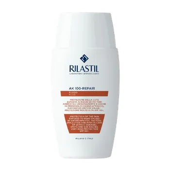 Přípravek na opalování Rilastil AK 100-Repair fluid pro citlivou pleť s vysokými UV filtry
