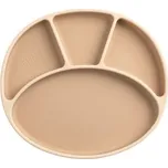 Bibado Silikonový dělený talíř s přísavkou - Fawn