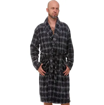 Pánský župan Župan pro muže 1Z0947 šedá s