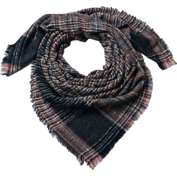 Šála Dámská šedá zimní šála Eva – 130x130 cm