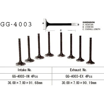 Rozvod motoru VESRAH výfukový ventil KAWASAKI KZ 1000/Z1R 77-81 (12005-009,12005-1009) (1 kus) vyrobeno v Japonsku (VESRAH výfukový ventil KAWASAKI KZ 1000/Z1R 77-81 (12005-009,12005-1009) (1 kus) vyrobeno v Japonsku)