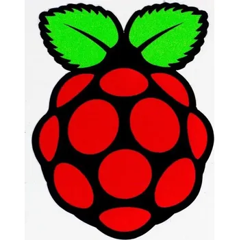 samolepka Samolepka s logem Raspberry Pi - Velikost : Velká (58 mm x 44 mm)