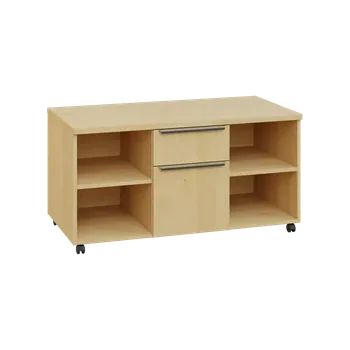 Zásuvkový kontejner SIK - 42NZ kontejner pojízdný, zásuvky/nika, deska 18 mm, centrální zámek, javor horský