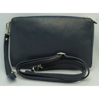 Vere Pelle Kožená kabelka Lady Izabella modrá Barva: Modrá