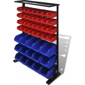 ZBXL Modro - červený garážový organizér na nářadí