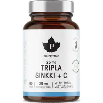 Puhdistamo Triple Zinc 25 mg + Vitamin C
