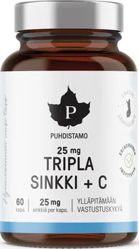 Puhdistamo Triple Zinc 25 mg + Vitamin C