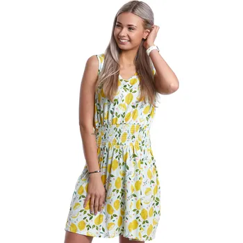 Dámská noční košile Noční košilka jemná 1D0965 žlutá m