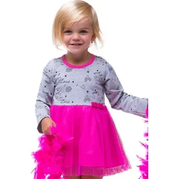 Dívčí šaty Dívčí šatičky 1M2245 vzorovaná 92