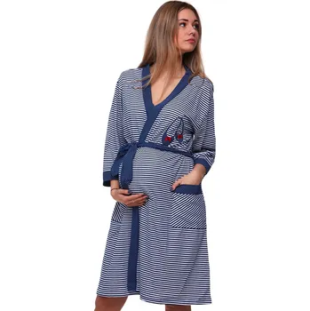 Dámský župan Župan těhotenský 1G0388 modrá 1xl