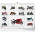 Kalendář Baloušek Tisk Nástěnný kalendář A3 Motorbike 2025