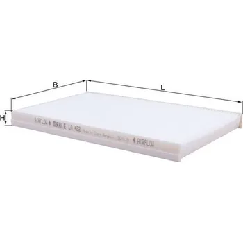 Ventilátor topení a klimatizace Filtr, vzduch v interiéru KNECHT LA 422