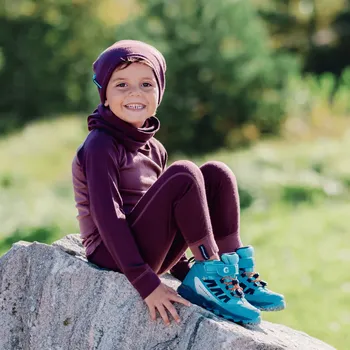 Merino triko dětské dlouhý rukáv Burgundy Geggamoja Velikost: 122/128