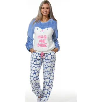 Dámské pyžamo Pyžamo extra teplé pro ženy 1Z1022 modrá l