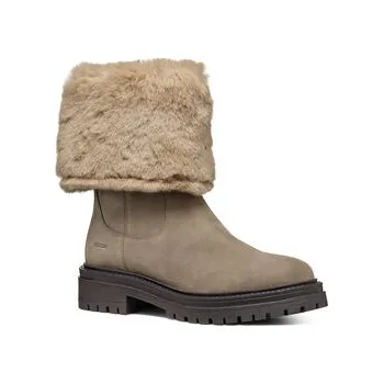 Dámské kozačky Polokozačky Geox D Iridea D04HRM 022BH C6029 Béžová 38