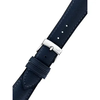 Řemínek na hodinky Kožený řemínek Morellato Leaf 5965C91.062 M, modrý